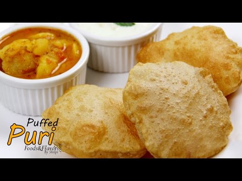Puri/Poori Recipe | How to make soft puffed Puri | Easy Puri recipe for breakfast/lunch.