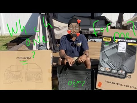 Husky Mats vs OEM vs OEDRO  Floor Liner for 2020 2021 Ford super duty Tremor. A detail video reviews