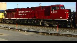 preview picture of video 'CSX with Canadian Pacific Arrive in Jessup'