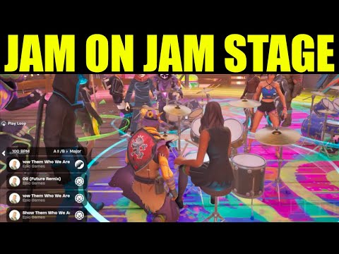 Play on the jam stage for 20 minutes | how to jam on the jam stage in fortnite festival
