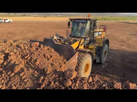 Cat 972 Wheel Loader Loading Mercedes & MAN Trucks - Sotiriadis Constructions - 4k