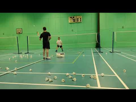 Backhand clear - (cutting the shuttle)