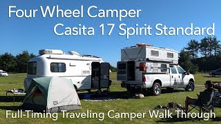 Walk Through of Our Four Wheel Camper & Casita 17 Travel Trailer