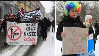 Manifestacje w Szczecinie. NOP i Manifa