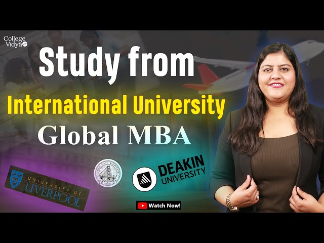 Online Global MBA from International University in India