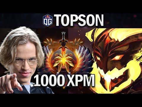 OG.TOPSON SHADOW FIEND WITH 1000 XPM - DOTA 2 7.28 GAMEPLAY