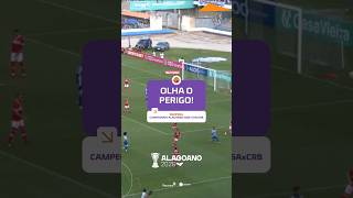 Era a reação! Azulão perde o tempo da jogada ⚽🔥 #Alagoano2026 l CSAxCRB