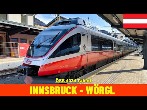 Führerstandsmitfahrt Innsbruck - Wörgl (Unterinntalbahn, Österreich) aus der Sicht des Lokführers 4K
