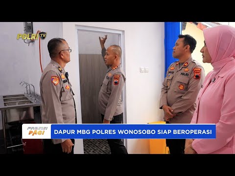 KAPOLRES WONOSOBO CEK DAPUR MBG YANG AKAN MEMENUHI KEBUTUHAN MAKANAN PERSONEL