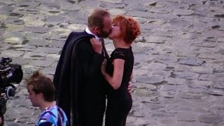 Sting KISSES Mylene Farmer on the set of his latest video clip, Stolen Car Duet - Part 1