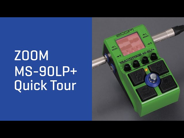 Vídeo relacionado con Zoom - MS-90LP+ pedal looper estéreo para guitarra, bajo y teclados - 100 bucles 90 min por bucle máx. 13 horas de grabación 32-bit float capas, efectos y patrones rítmicos, verde
