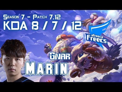 AFs MaRin GNAR vs RUMBLE Top - Patch 7.12 KR Ranked