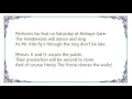 Cheap Trick - Being for the Benefit of Mr. Kite DVD Lyrics