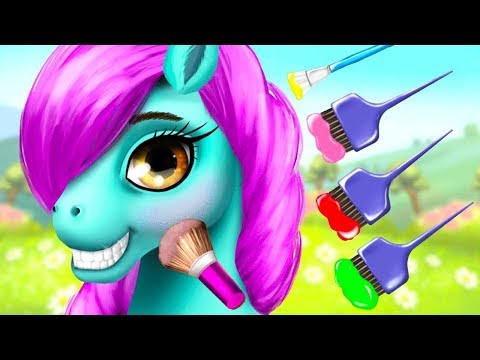 Pony Girls Horse Care Resort 2 - Fun Pony Care Kids Games - Hair Salon & Dress Up Gameplay