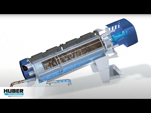 Animation: Function and components of new HUBER Screw Press Q-PRESS® 620, 800