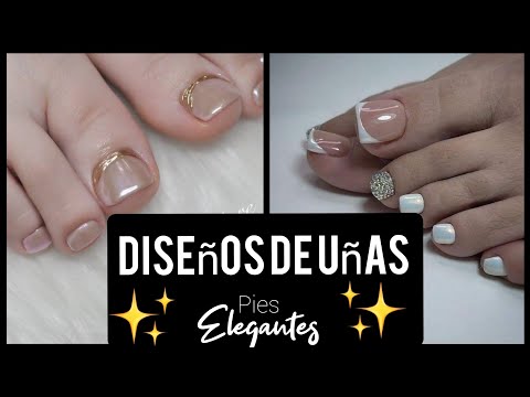 DISEÑOS DE UÑAS PARA PIES ELEGANTES #diseñosdeuñas #uñasdecoradas #diseñosdeuñasparapies #nail2023