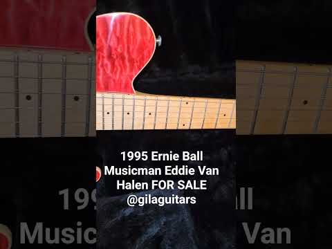 VIDEO! 1995 Ernie Ball Music Man EVH Eddie Van Halen Signature Red Quilt COLLECTOR GRADE 1 owner image 22