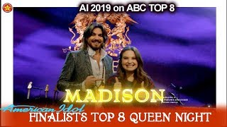 Madison VanDenburg with Mentor Adam Lambert  Queen Night | American Idol 2019 Top 8