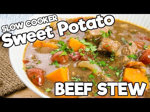 SLOW COOKER Sweet Potato Beef Stew