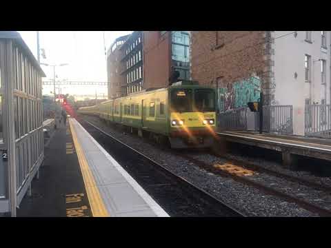 Irish Rail DART 8100, 8500, and 8520 Class EMUs at Grand Canal Dock (24/11/17)