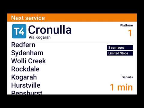 T4 Bondi Junction To Cronulla