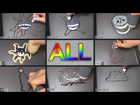 Roblox Doors Floor 2 Jumpscare ALL Pancake Art - GGIGLE, QUEEN GRUMBLE, SEEK, RUSH, FIGURE, DUPE ETC