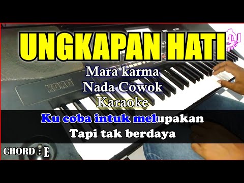 UNGKAPAN HATI Karaoke Mara Karma Nada Cowok | Cover Korg Pa300