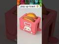 DIY MELODY paper toaster 🍞✨ #kawaii #diy #sanrio #papercraft #paperdiy #artandcraft