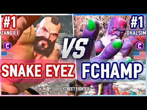 SF6 🔥 Snake Eyez (Zangief) vs Filipino Champ (Dhalsim) 🔥 Street Fighter 6