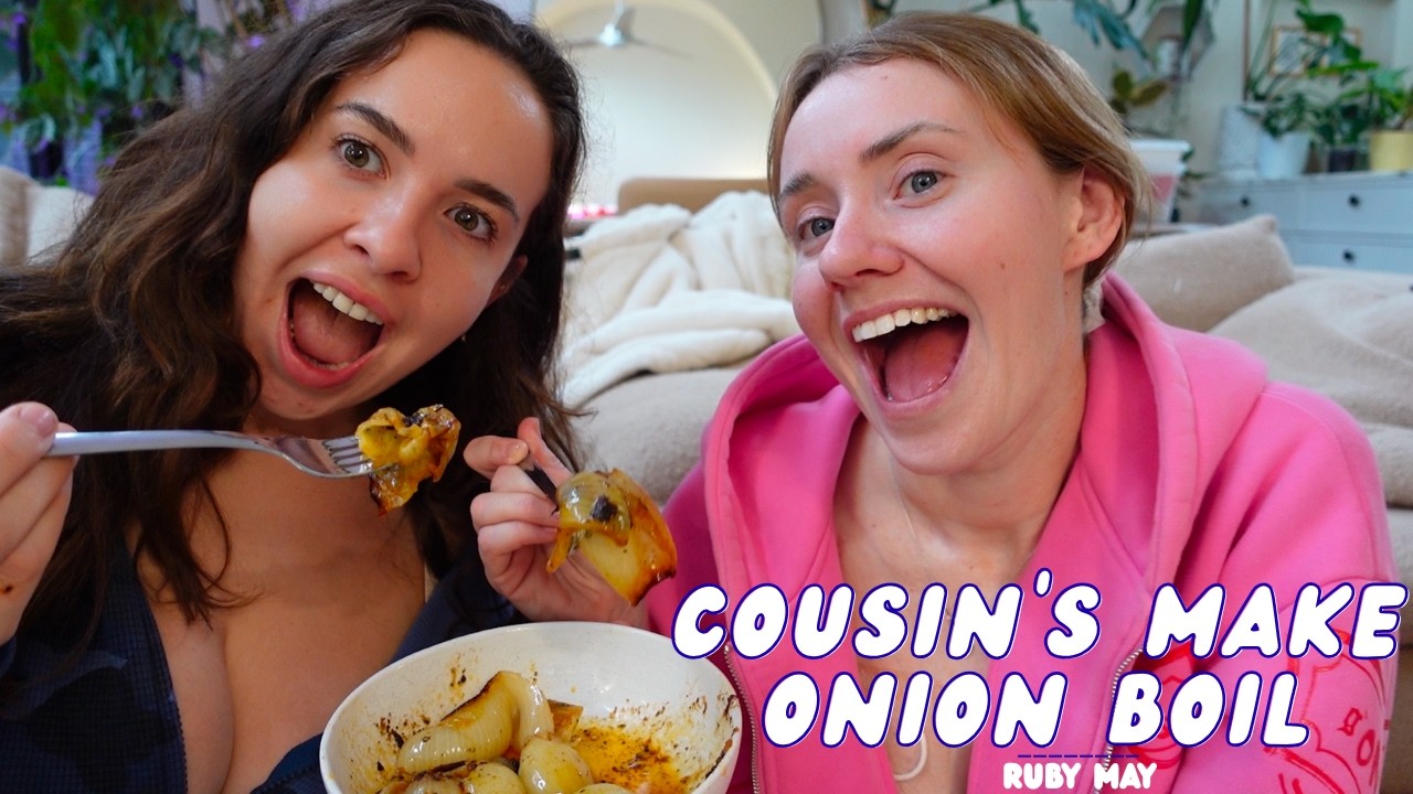 Cousins make onion boil for breakfast!!!! (This made us feel so sick)