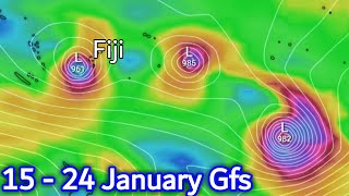 Next 10 Day Gfs For South Pacific - Fiji Weather News 15 Jan 2022