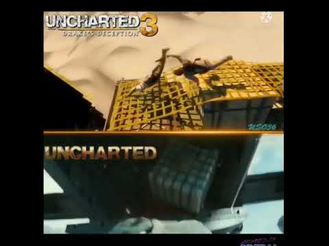 uncharted 3 Airplane scene compare with trailer
