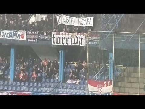 Crna Gora-Hrvatska  2:3 - Hrvatski navijači poručili - CRNOGORSKIM ČETNICIMA OPROSTA NEMA