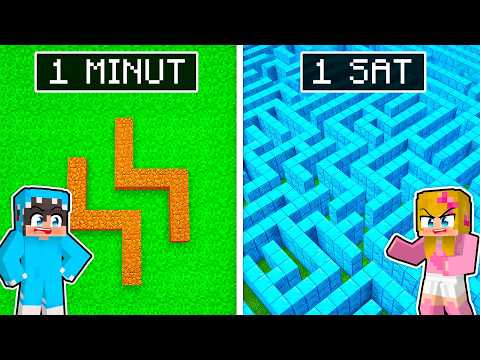 1 MINUT VS 10 MINUTA VS 1 SAT LAVIRINT!