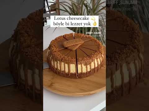 Harika görünüm lezzeti ile lotus cheesecake afiyet olsun..tarif açıklamada buyrun🤌🏻🥰