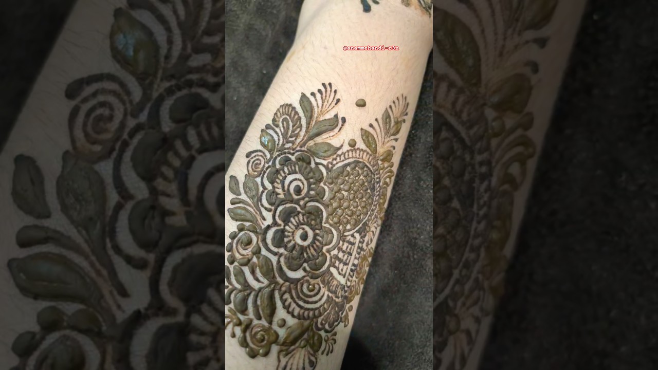 🌿 Trending patch mehandi design for back hand mehandidesign♥️🥀#beautiful #trendingshorts #trendhena