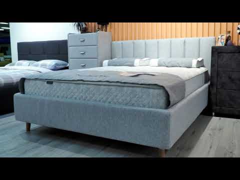 Кровать двуспальная Alma 200х200 с основанием в Заводоуковске - видео 5