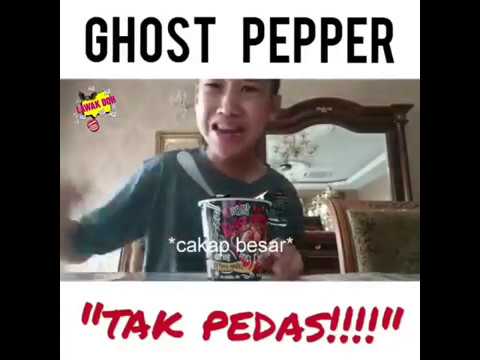 PADAN MUKA ! BELAGAK sangat cakap GHOST PEPPER TAK PEDAS