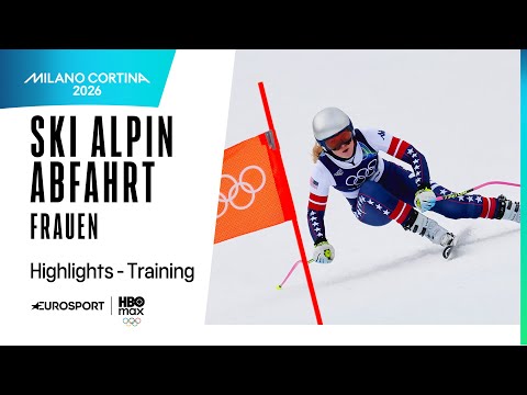 Die Damen um Lindsey Vonn im zweiten Abfahrtstraining I Highlights I Olympia I Ski Alpin