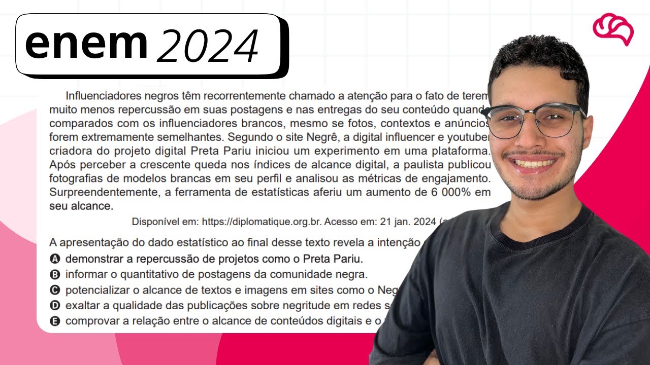 Resolução em Vídeo — Questão 17 ENEM 2024