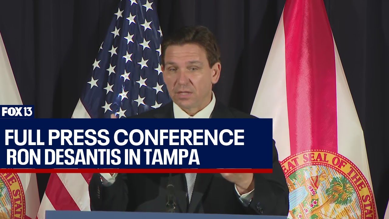 Full Press Conference: Governor Ron DeSantis signs education bills in Tampa