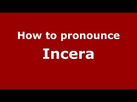 How to pronounce Incera (Spanish/Argentina) - PronounceNames.com