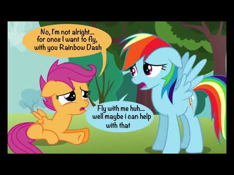 Scootaloo Trying to fly comic dub (dubbed by your truly Moi)