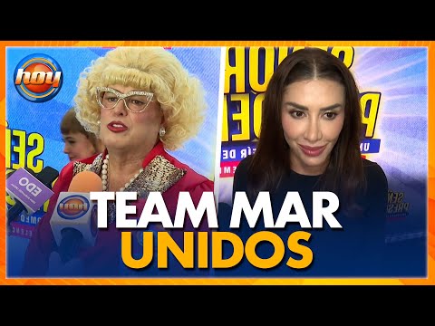 Mario Bezares debuta como 'Martina' en 'La señora Presidenta' y el team Mar estuvo para apoyarlo