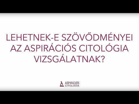 Hogyan kell kenet venni a citológiához, Aspirációs citológia