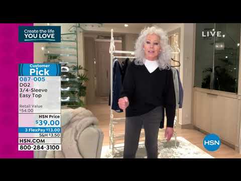 DG2 by Diane Gilman 3/4Sleeve Easy Top