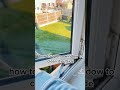 How to open a window to clean it outside