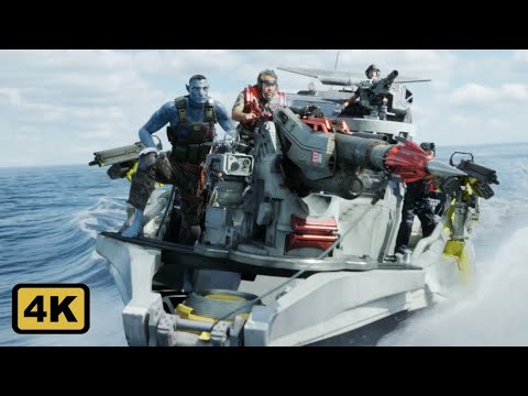Avatar: The Way of Water - Sky People catching a Tulkun Whale [4K]