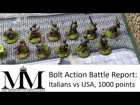 Bolt Action Battle Report Italians vs US Army, 1000 points. Italy Campaign #warlordgames #boltaction