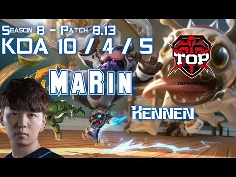 TOP MaRin KENNEN vs NEW AATROX Top - Patch 8.13 KR Ranked